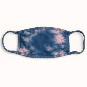 Indigo Shibori Tie Dye Reusable Cloth Face Mask